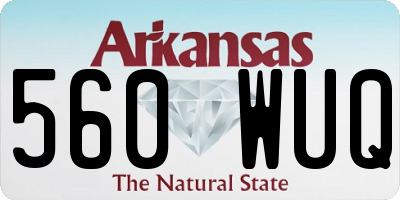 AR license plate 560WUQ