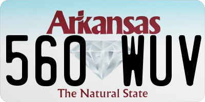 AR license plate 560WUV