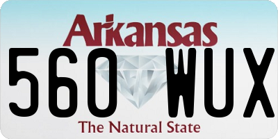AR license plate 560WUX