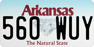 AR license plate 560WUY