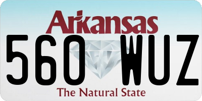 AR license plate 560WUZ