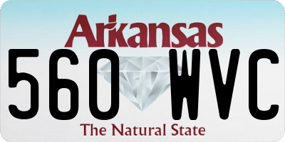AR license plate 560WVC