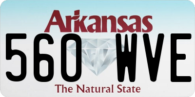 AR license plate 560WVE