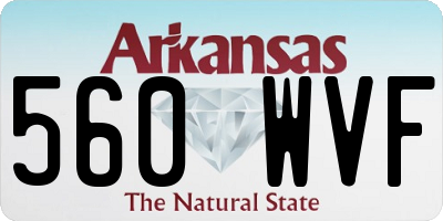 AR license plate 560WVF