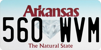 AR license plate 560WVM