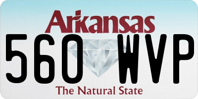 AR license plate 560WVP