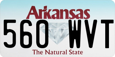 AR license plate 560WVT