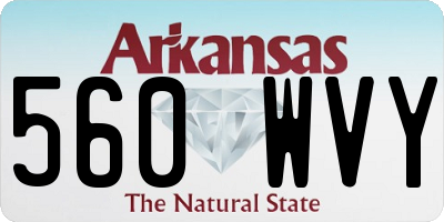 AR license plate 560WVY