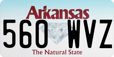 AR license plate 560WVZ