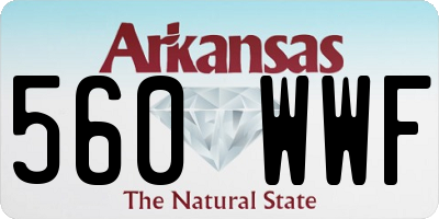 AR license plate 560WWF