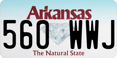 AR license plate 560WWJ