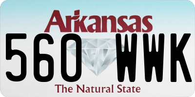 AR license plate 560WWK