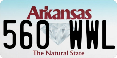 AR license plate 560WWL