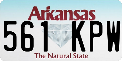 AR license plate 561KPW