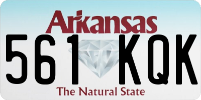 AR license plate 561KQK