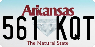 AR license plate 561KQT