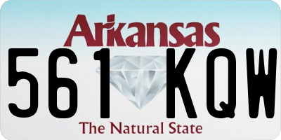 AR license plate 561KQW