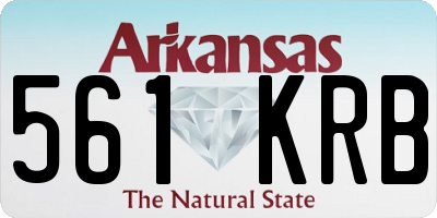 AR license plate 561KRB