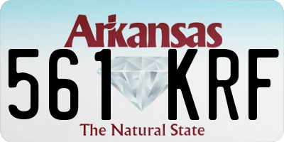 AR license plate 561KRF