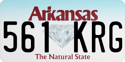 AR license plate 561KRG
