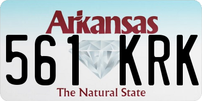 AR license plate 561KRK