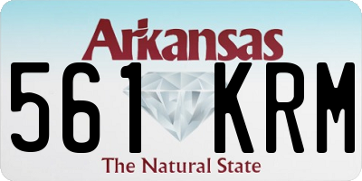 AR license plate 561KRM