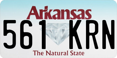 AR license plate 561KRN