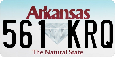 AR license plate 561KRQ