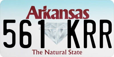 AR license plate 561KRR