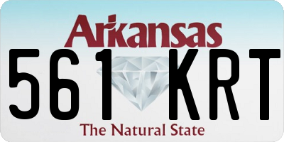 AR license plate 561KRT