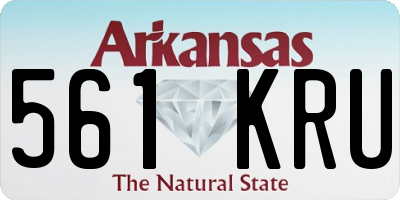 AR license plate 561KRU