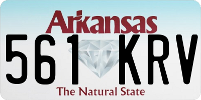 AR license plate 561KRV