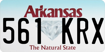 AR license plate 561KRX