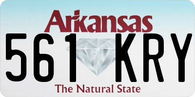 AR license plate 561KRY