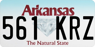 AR license plate 561KRZ