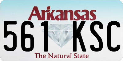 AR license plate 561KSC