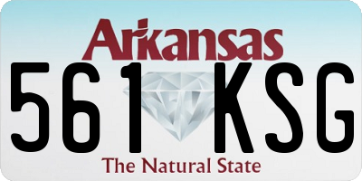 AR license plate 561KSG