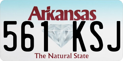 AR license plate 561KSJ