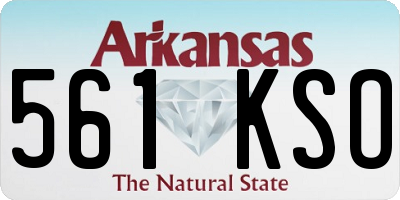 AR license plate 561KSO
