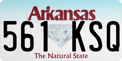 AR license plate 561KSQ
