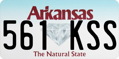 AR license plate 561KSS