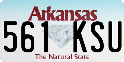 AR license plate 561KSU