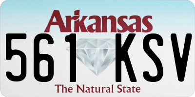 AR license plate 561KSV