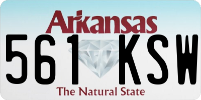 AR license plate 561KSW