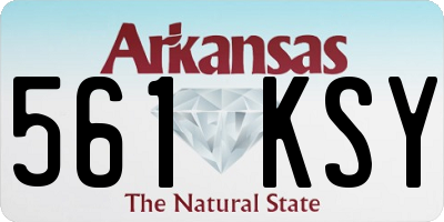 AR license plate 561KSY