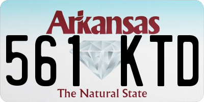 AR license plate 561KTD
