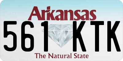 AR license plate 561KTK