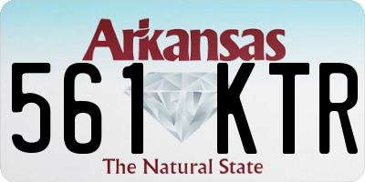 AR license plate 561KTR