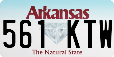 AR license plate 561KTW