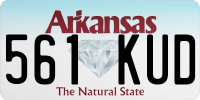 AR license plate 561KUD